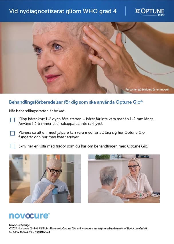 Medical professional holding a brain scan image showing a newly diagnosed glioma tumor